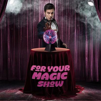 3/4/5/6 Inch Magic Plasma Ball Lamp LED Atmosphere Night Light Only Touch Sensitive Glass Plasma Light Bedroom Decor Kids Gifts