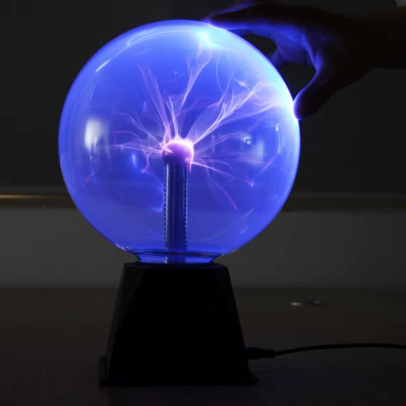 3/4/5/6 Inch Magic Plasma Ball Lamp LED Atmosphere Night Light Only Touch Sensitive Glass Plasma Light Bedroom Decor Kids Gifts